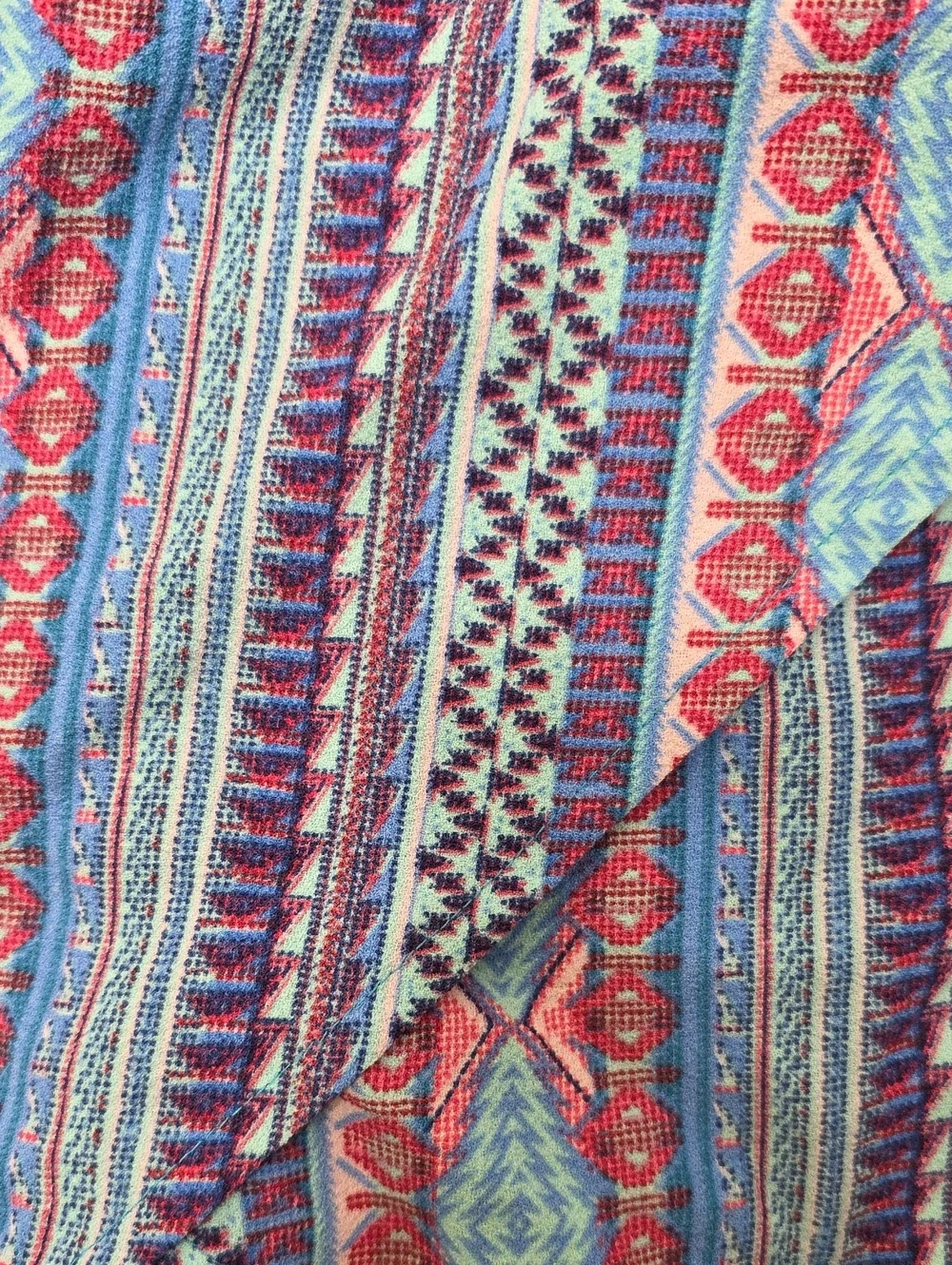 Pink Republic Striped Aztec Skort - Blue & Pink. Size L. NWT